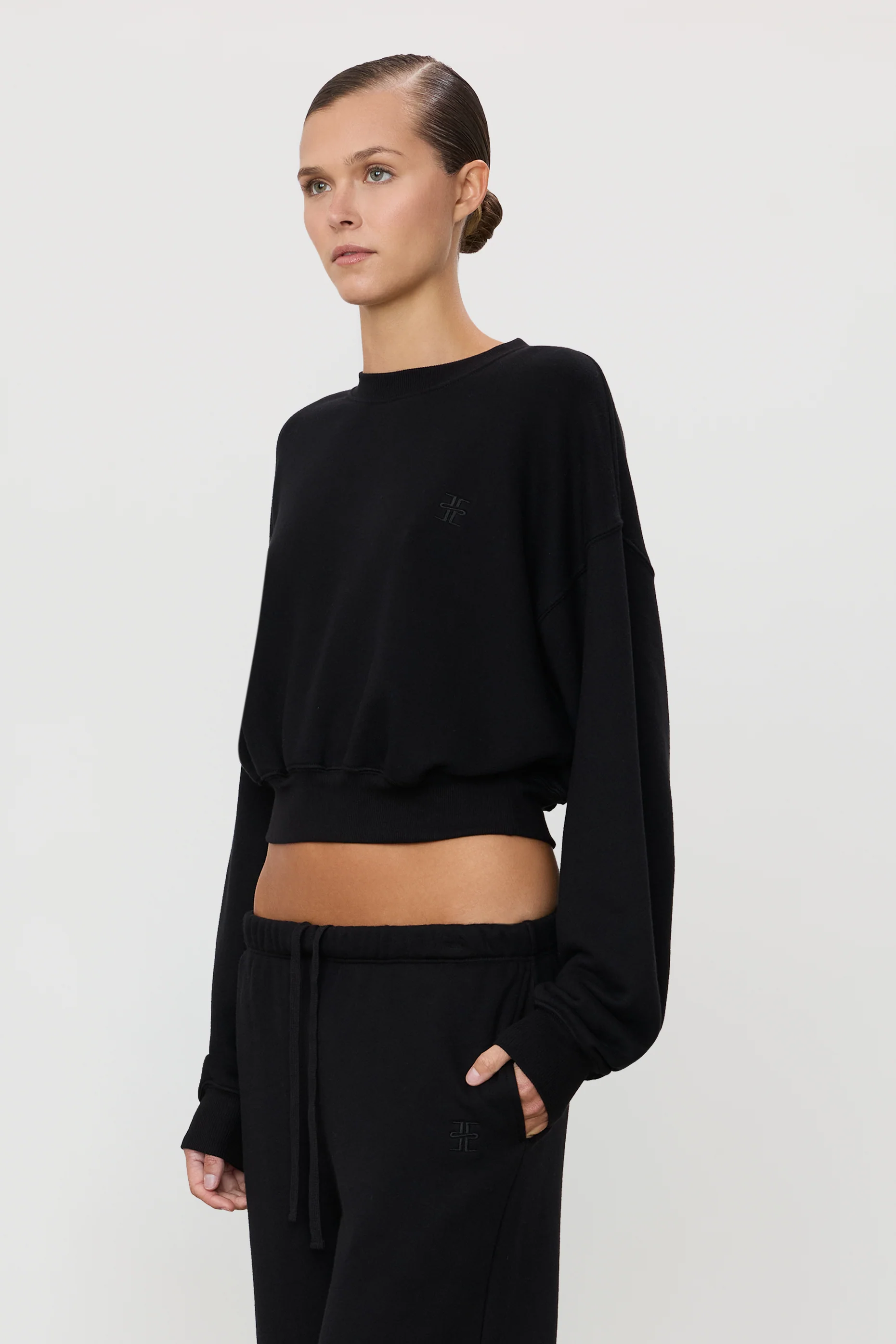 CROPPED CREWNECK SWEATSHIRT - Image 3
