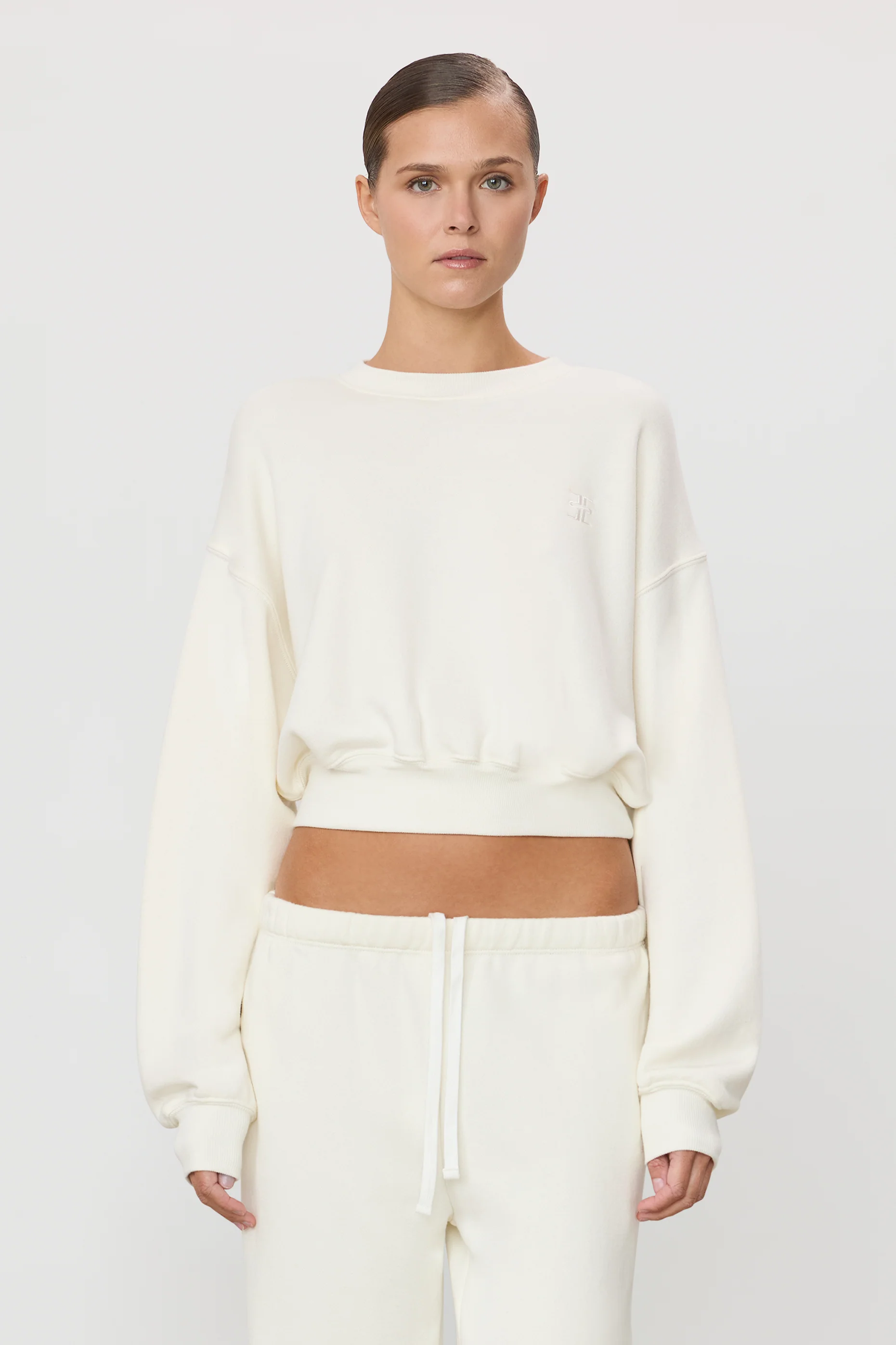 CROPPED CREWNECK SWEATSHIRT - Image 2