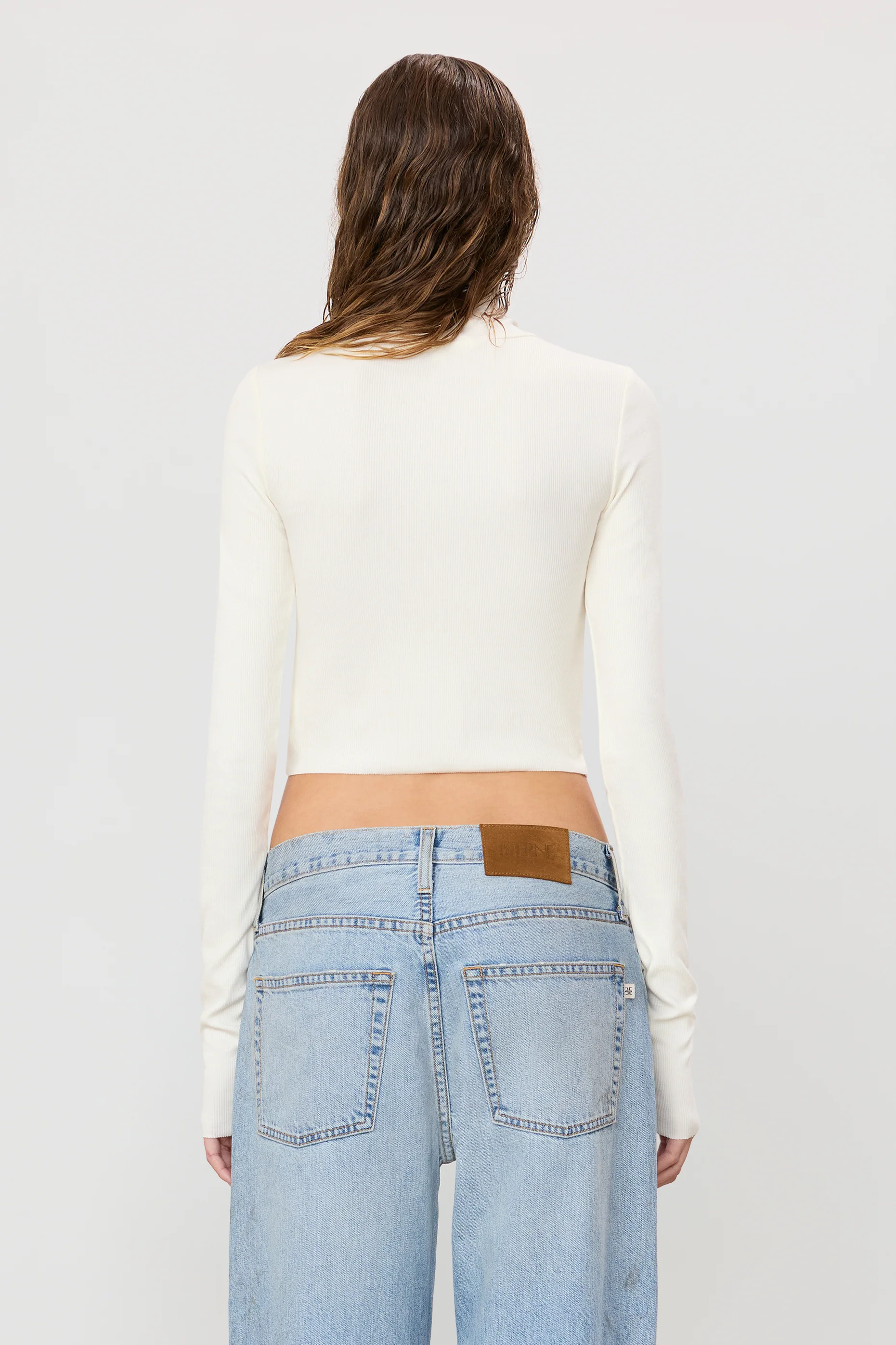CROPPED FITTED TURTLENECK TOP - Image 4