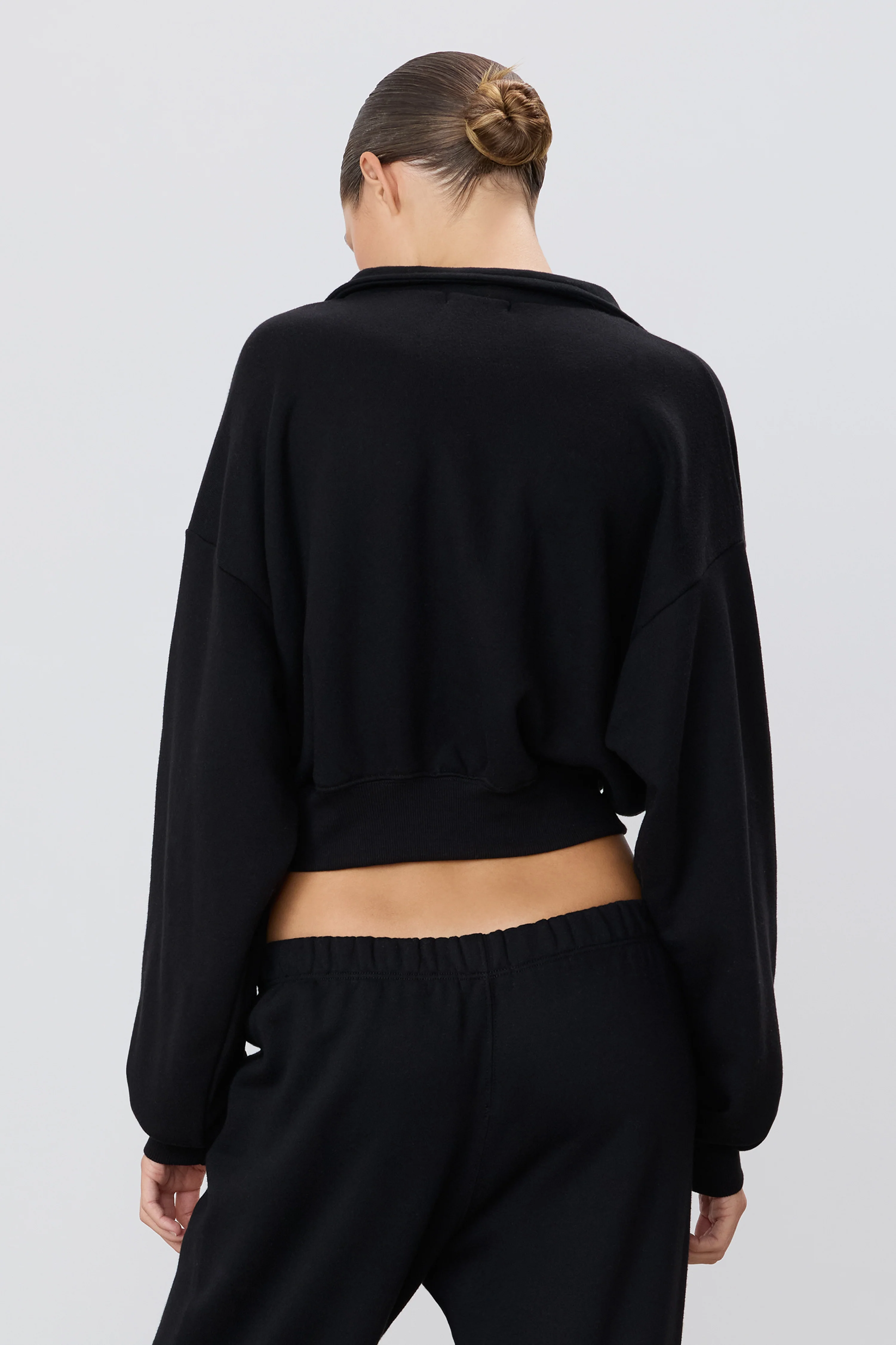 CROPPED HALF-ZIP SWEATSHIRT - Image 4