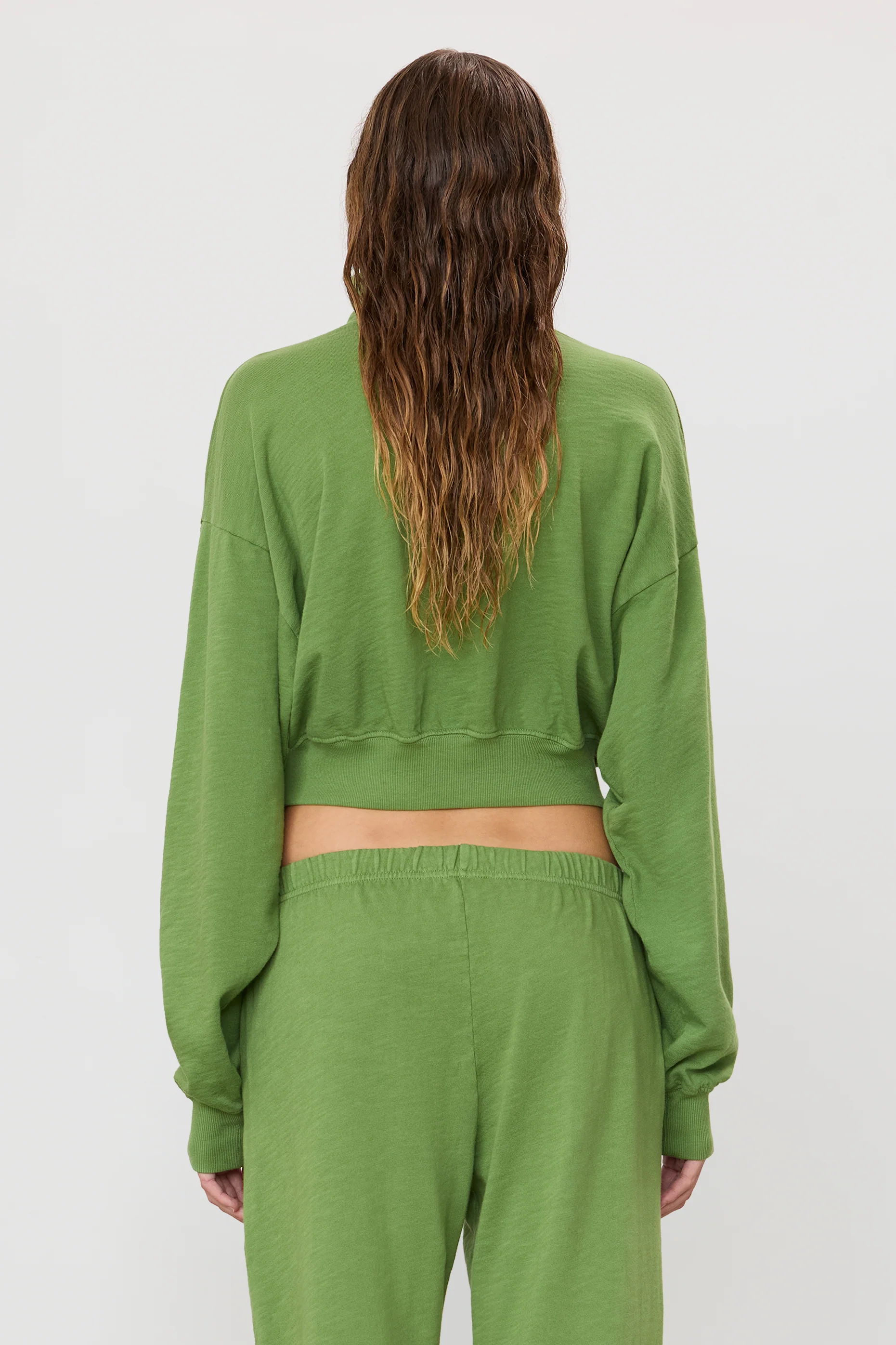 CROPPED HALF-ZIP SWEATSHIRT - Image 4