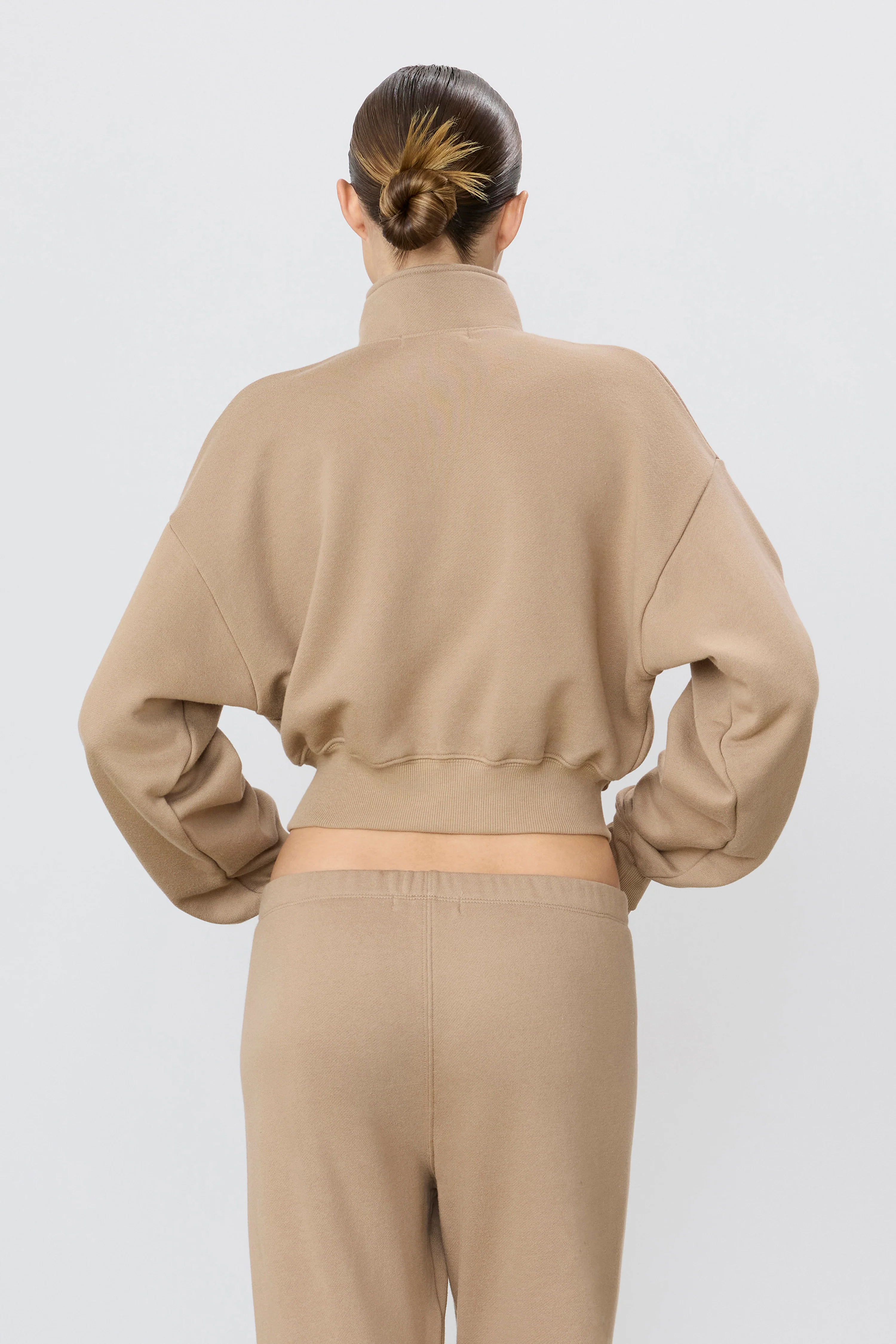 CROPPED HALF-ZIP SWEATSHIRT - Image 4