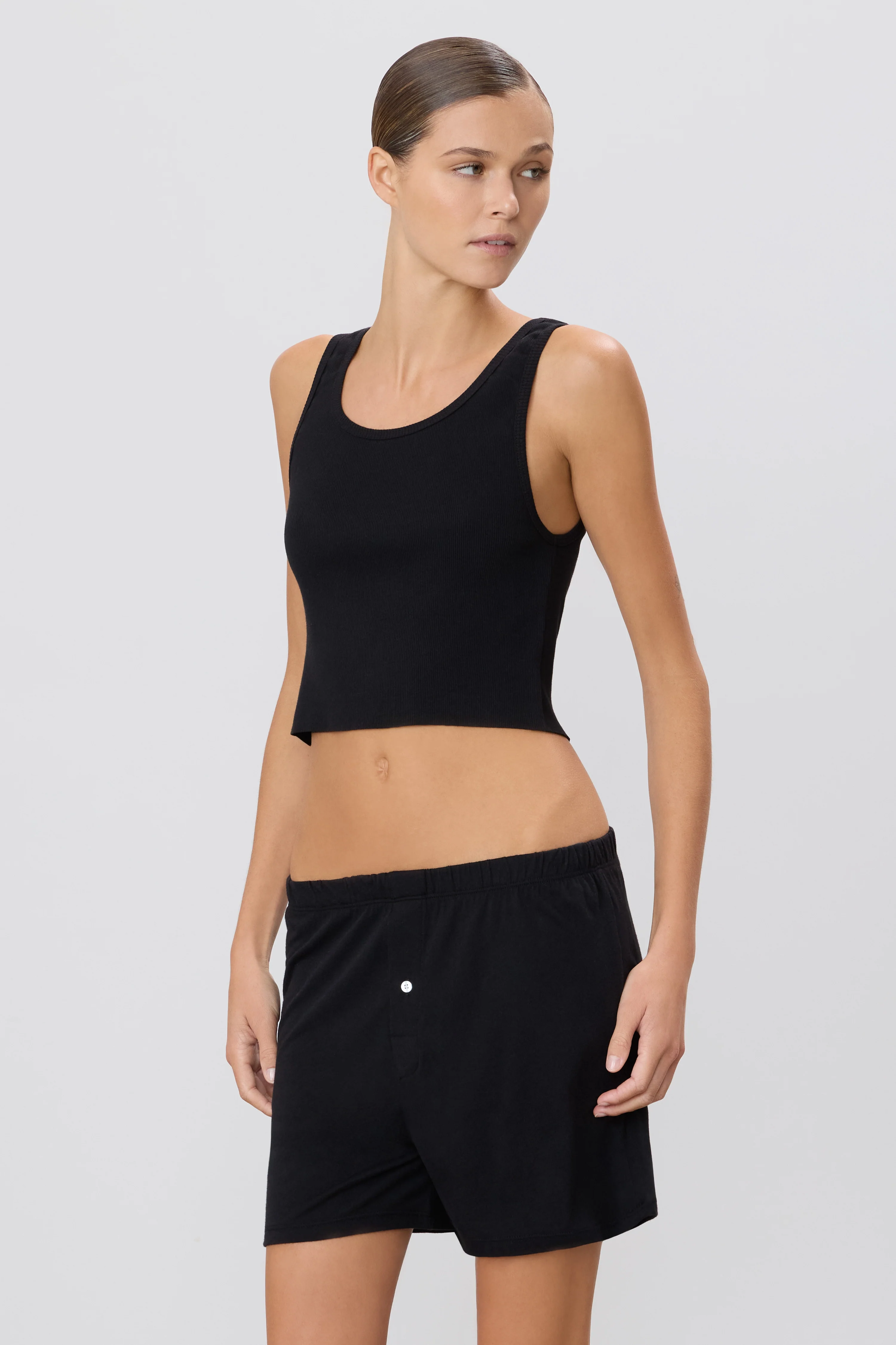 CROPPED SCOOP NECK TANK - Image 3