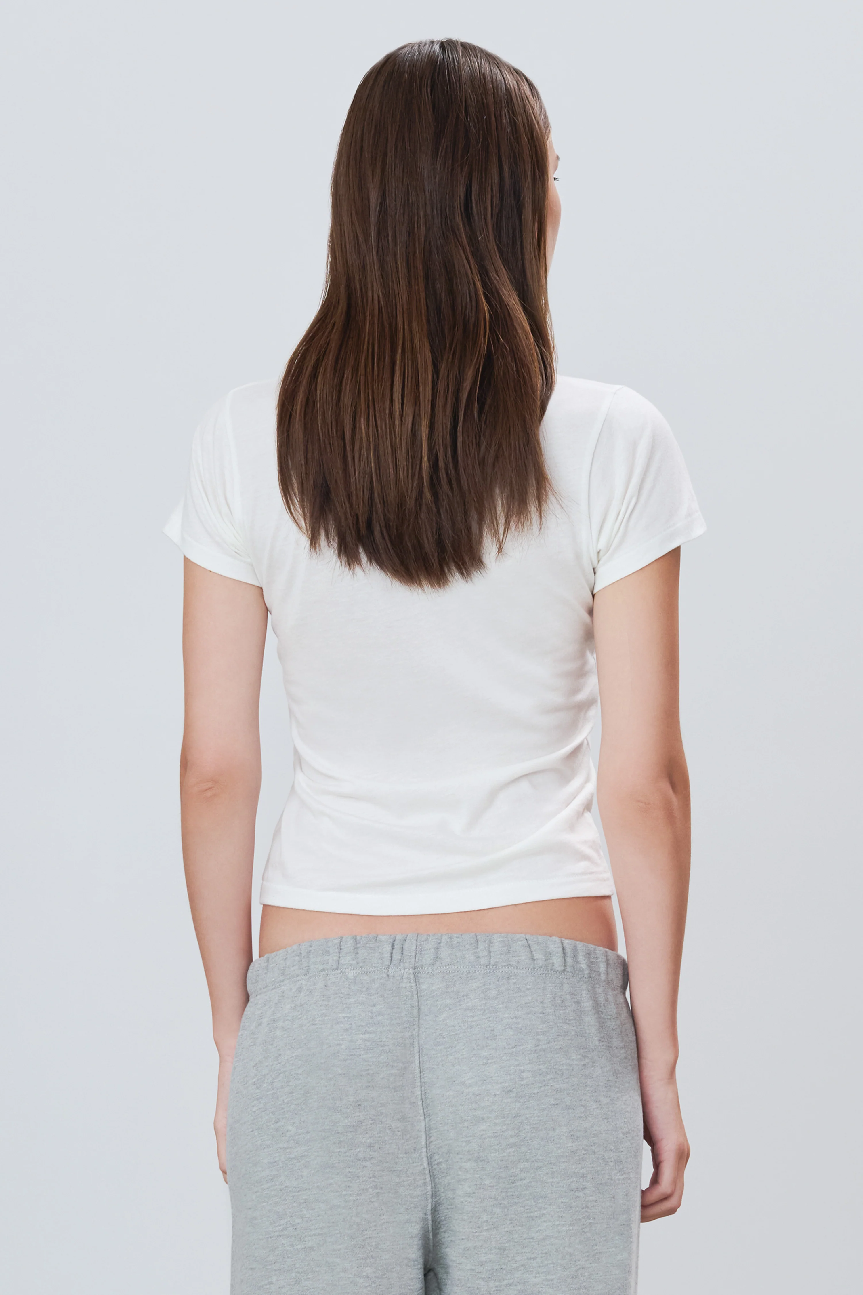 FITTED CREWNECK SHORT SLEEVE T-SHIRT - Image 4