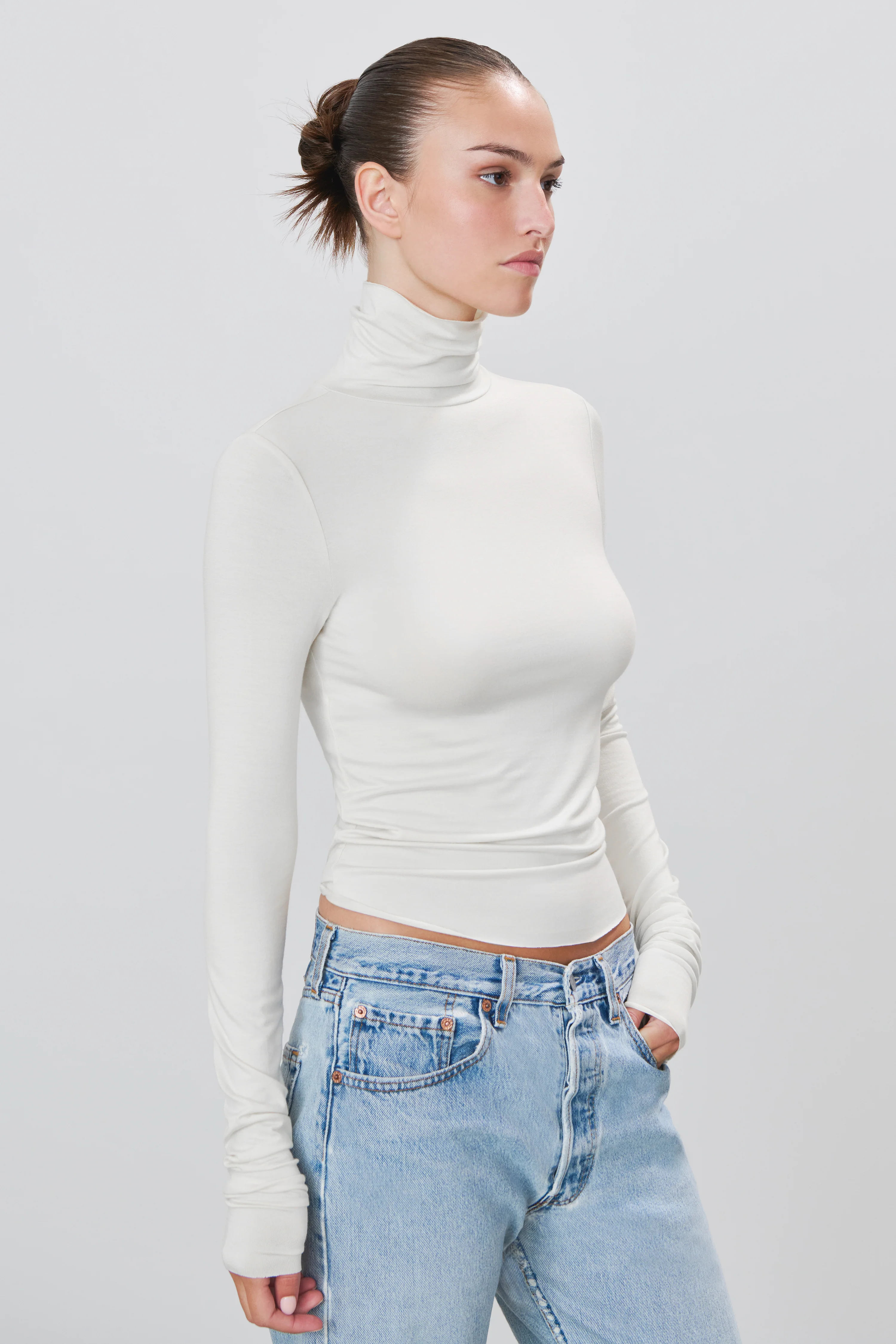 FITTED TURTLENECK TOP - Image 3