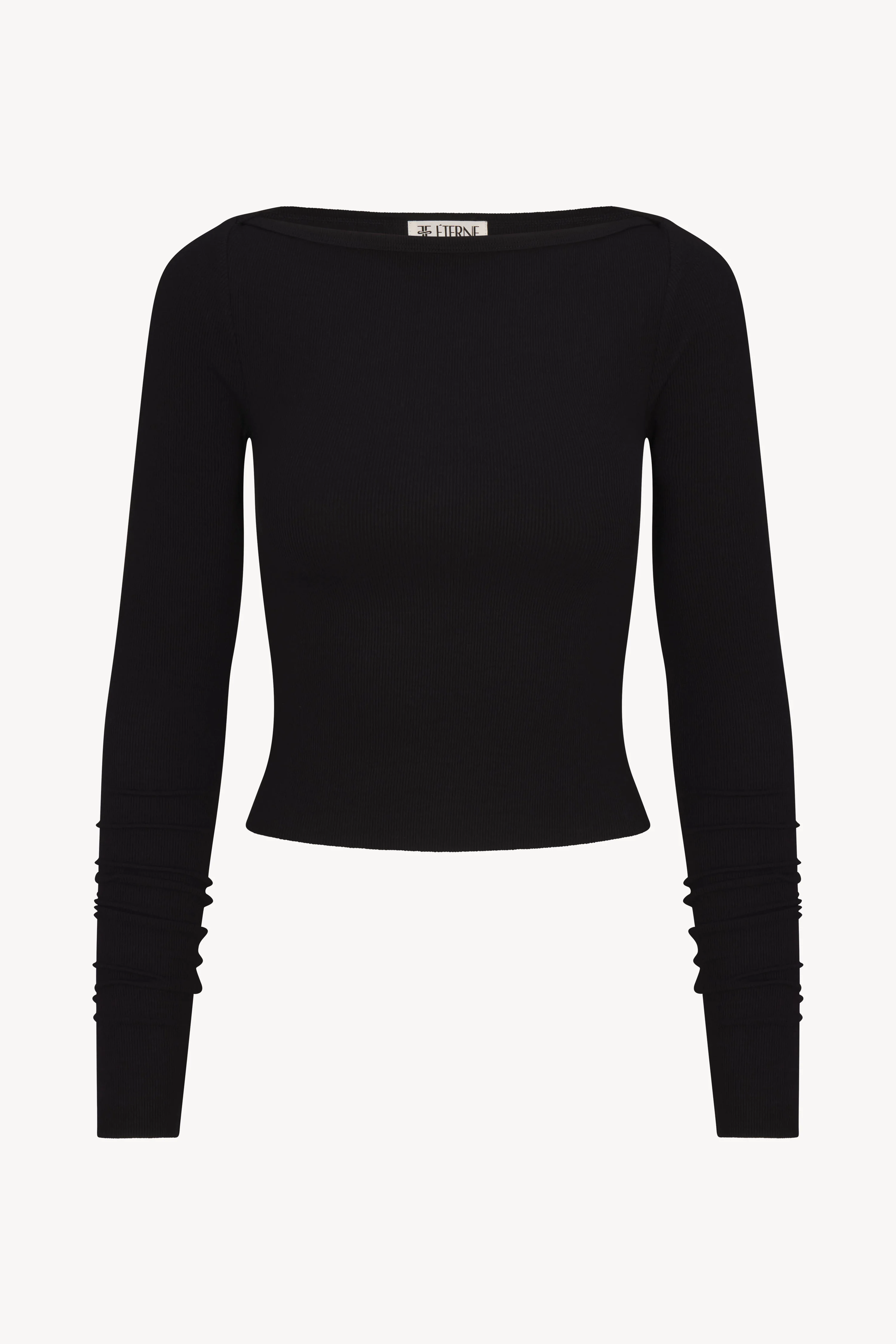 LONG SLEEVE BOATNECK TOP