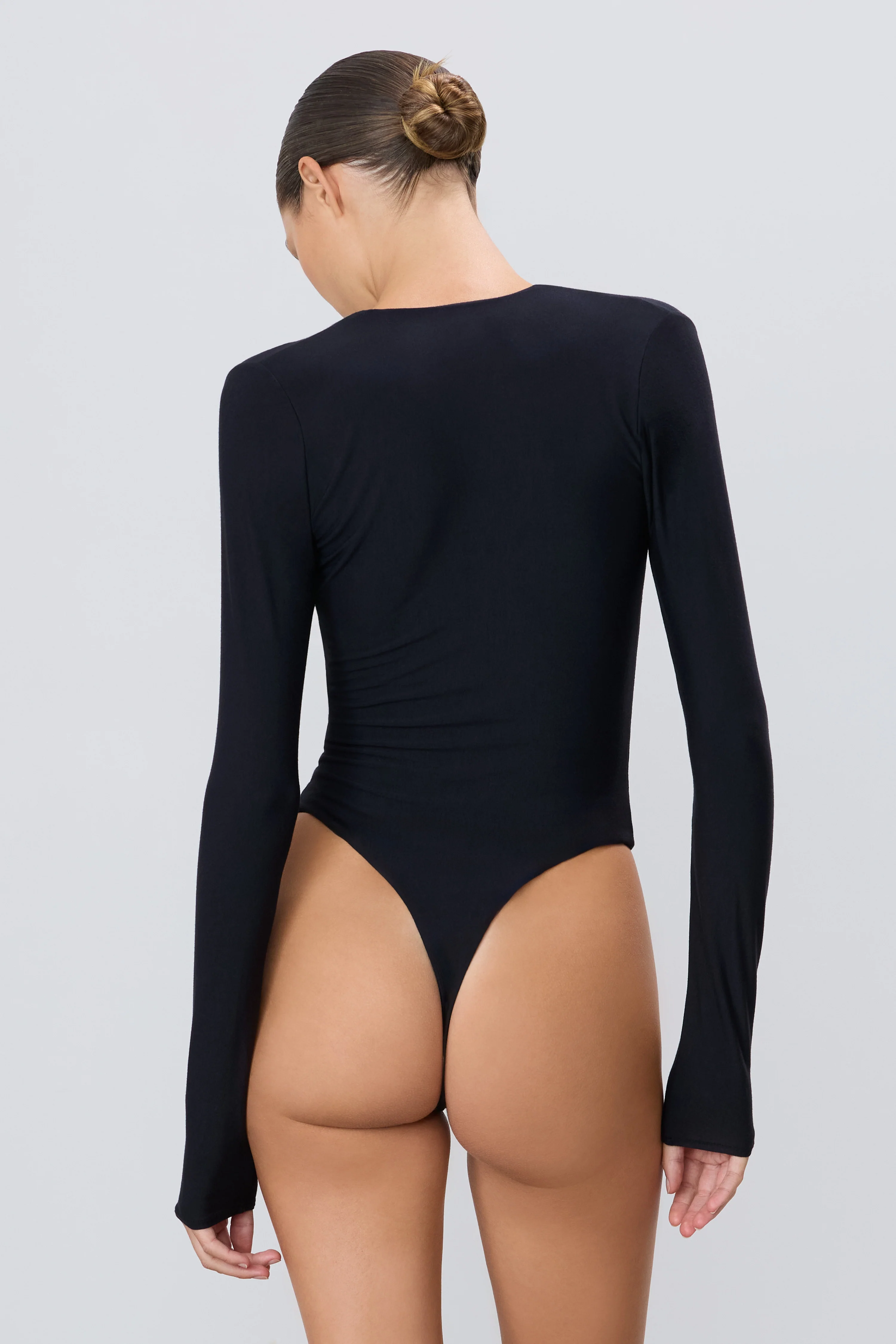 LONG SLEEVE DEEP V BODYSUIT - Image 4