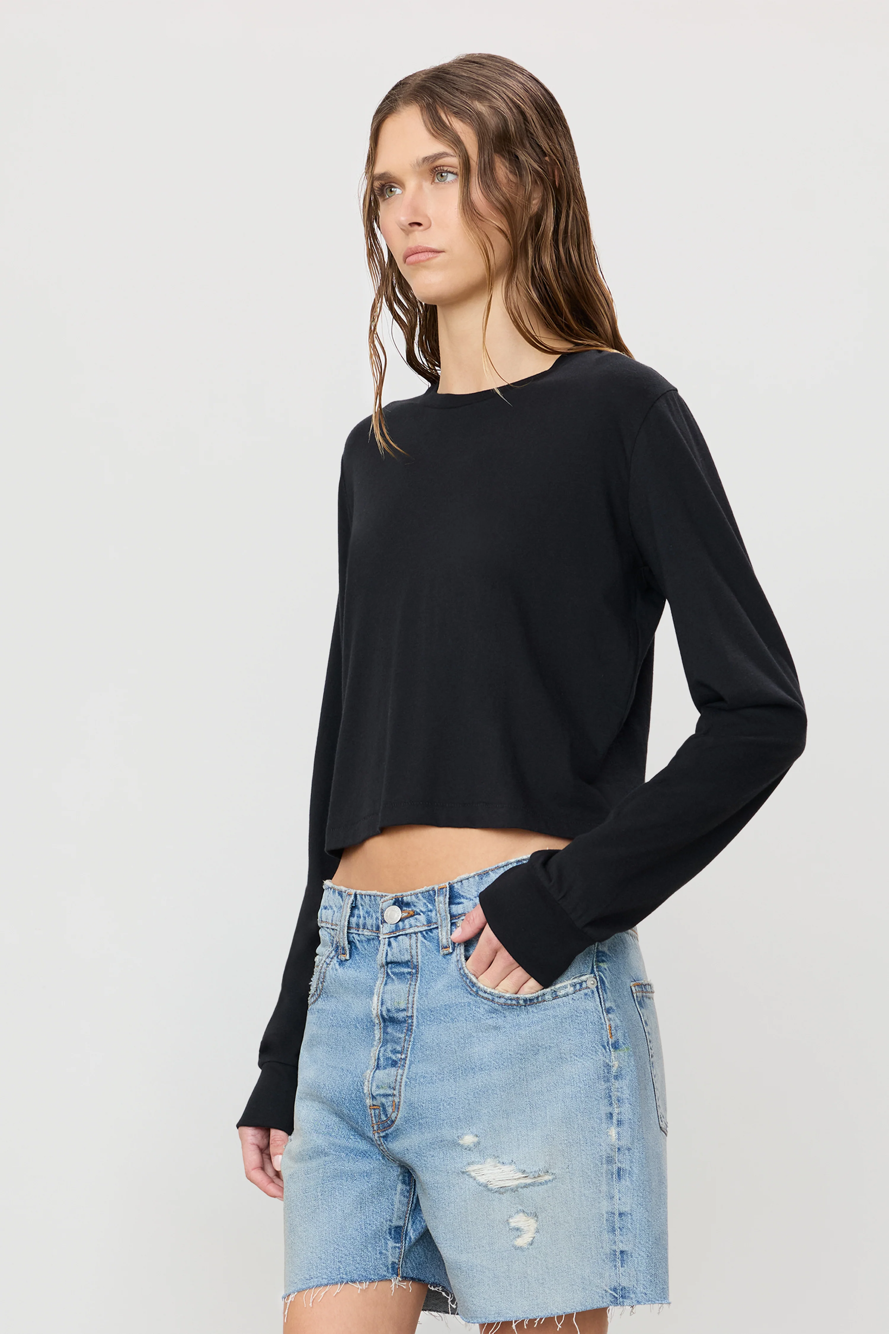 LONG SLEEVE BOXY TEE - Image 3