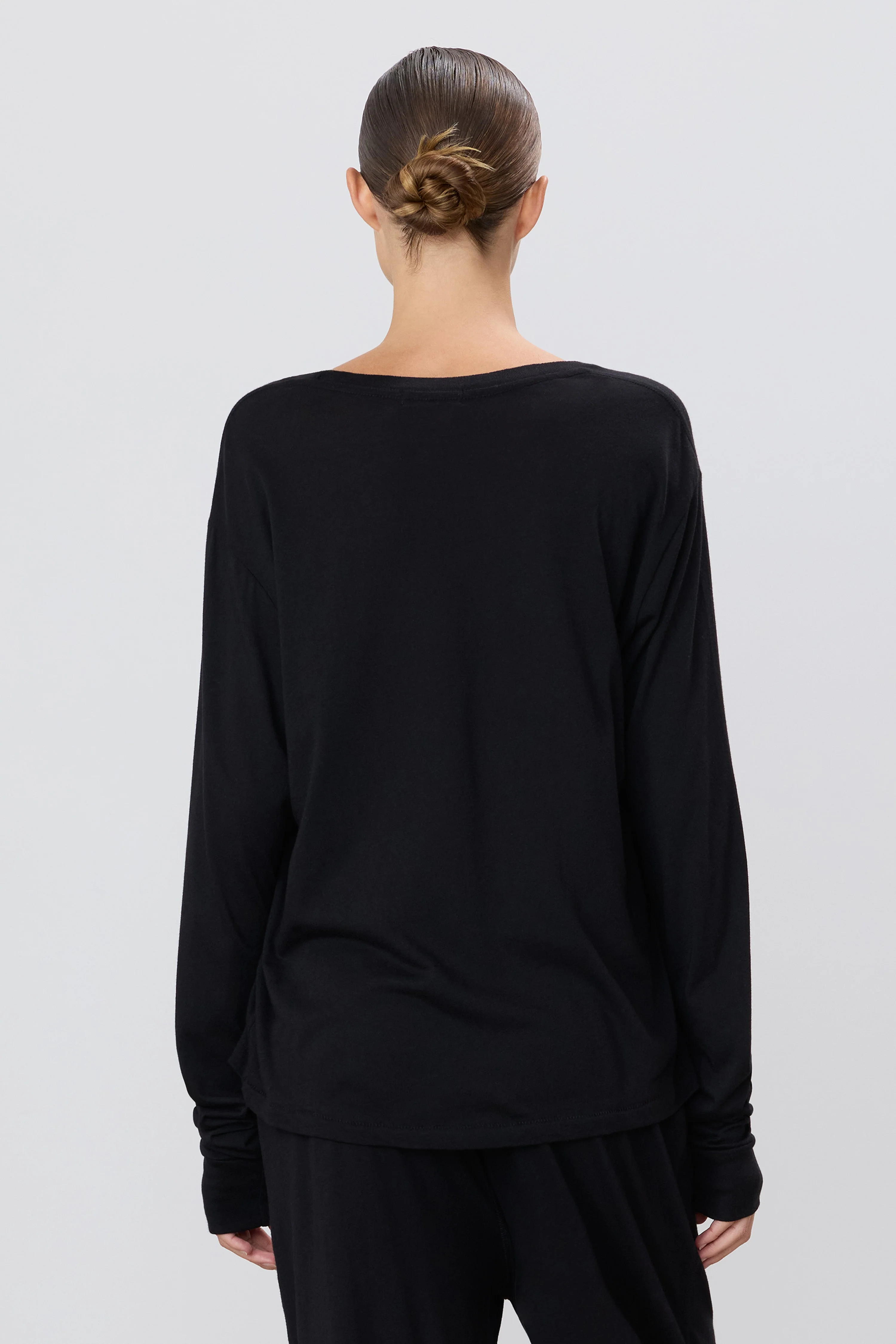 LONG SLEEVE BOYFRIEND T-SHIRT - Image 4