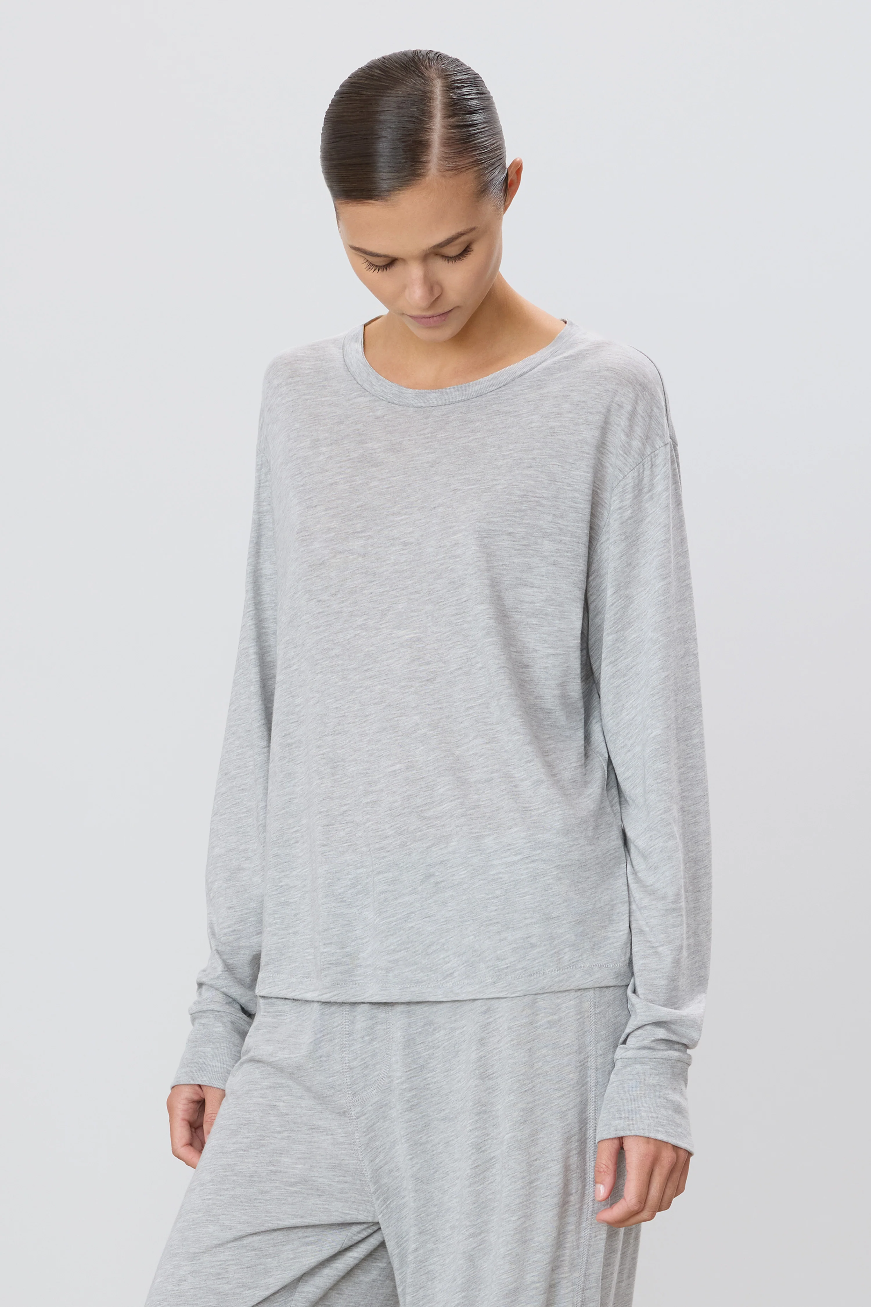 LONG SLEEVE BOYFRIEND T-SHIRT - Image 3