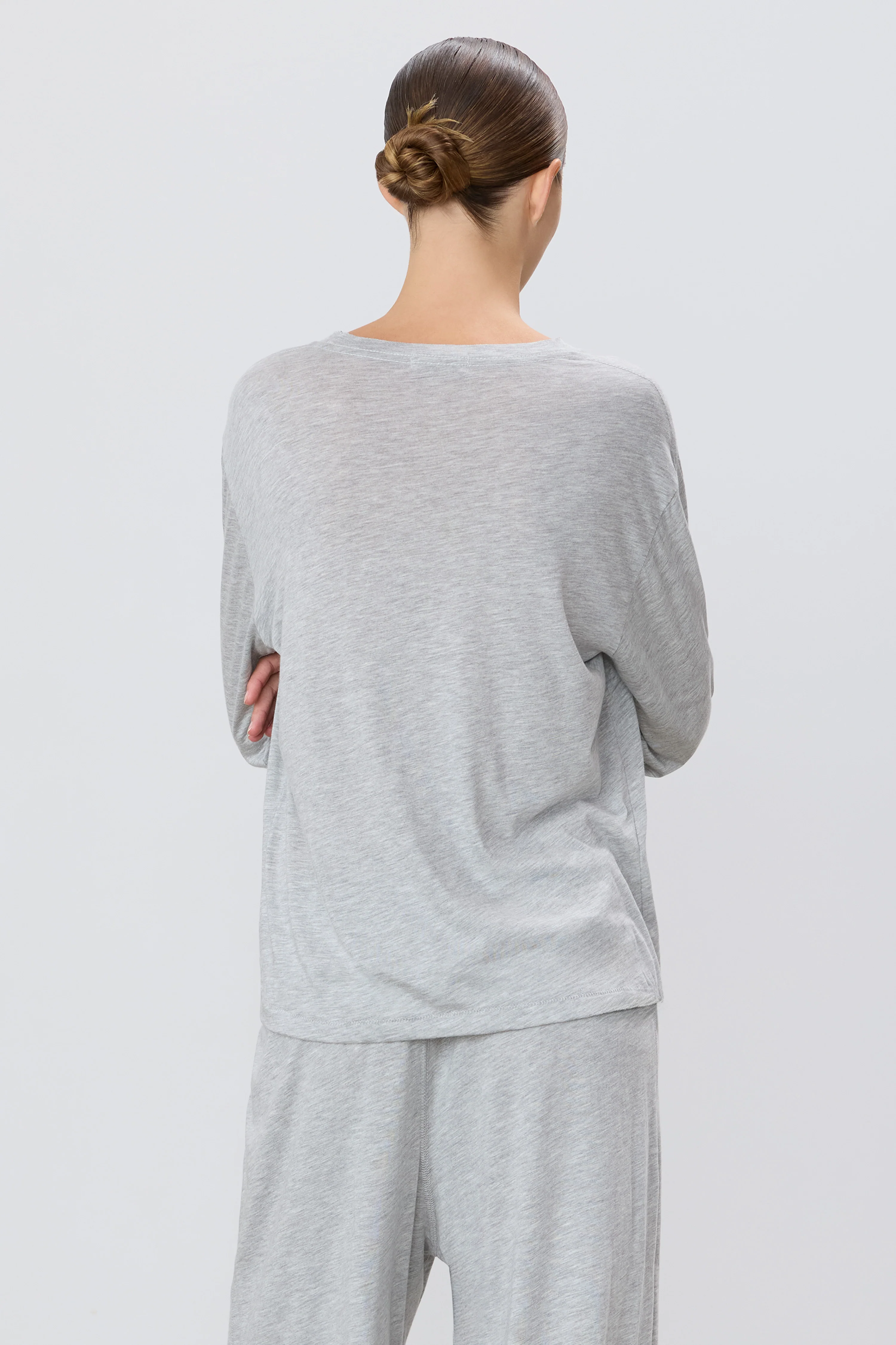 LONG SLEEVE BOYFRIEND T-SHIRT - Image 4