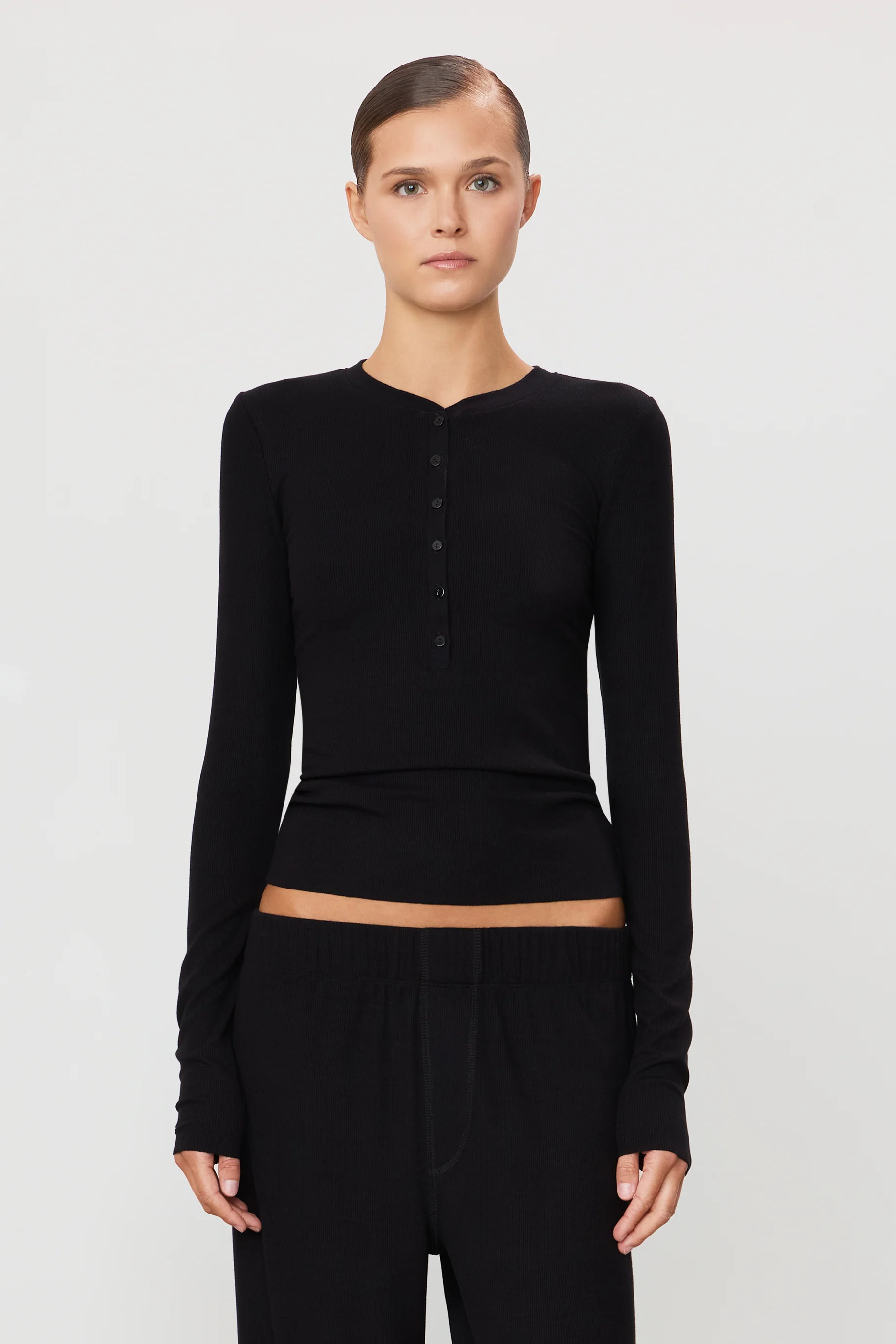 LONG SLEEVE HENLEY - Image 5
