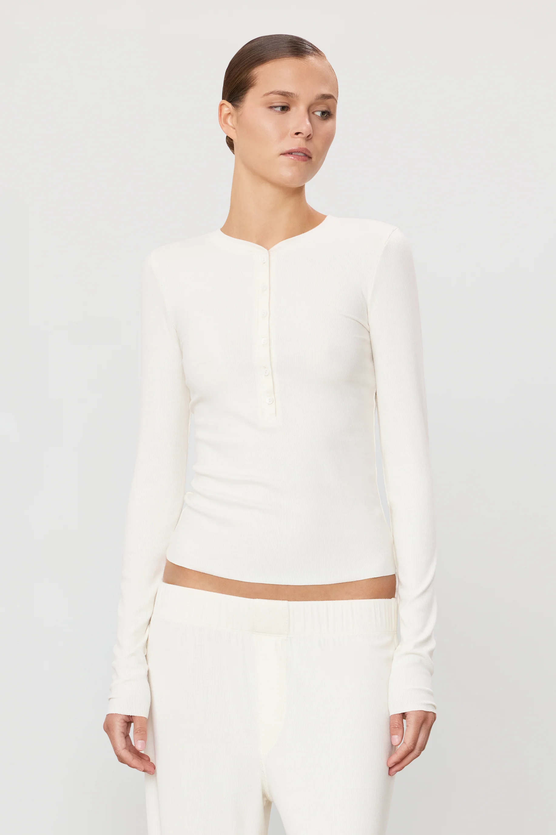 LONG SLEEVE HENLEY - Image 5