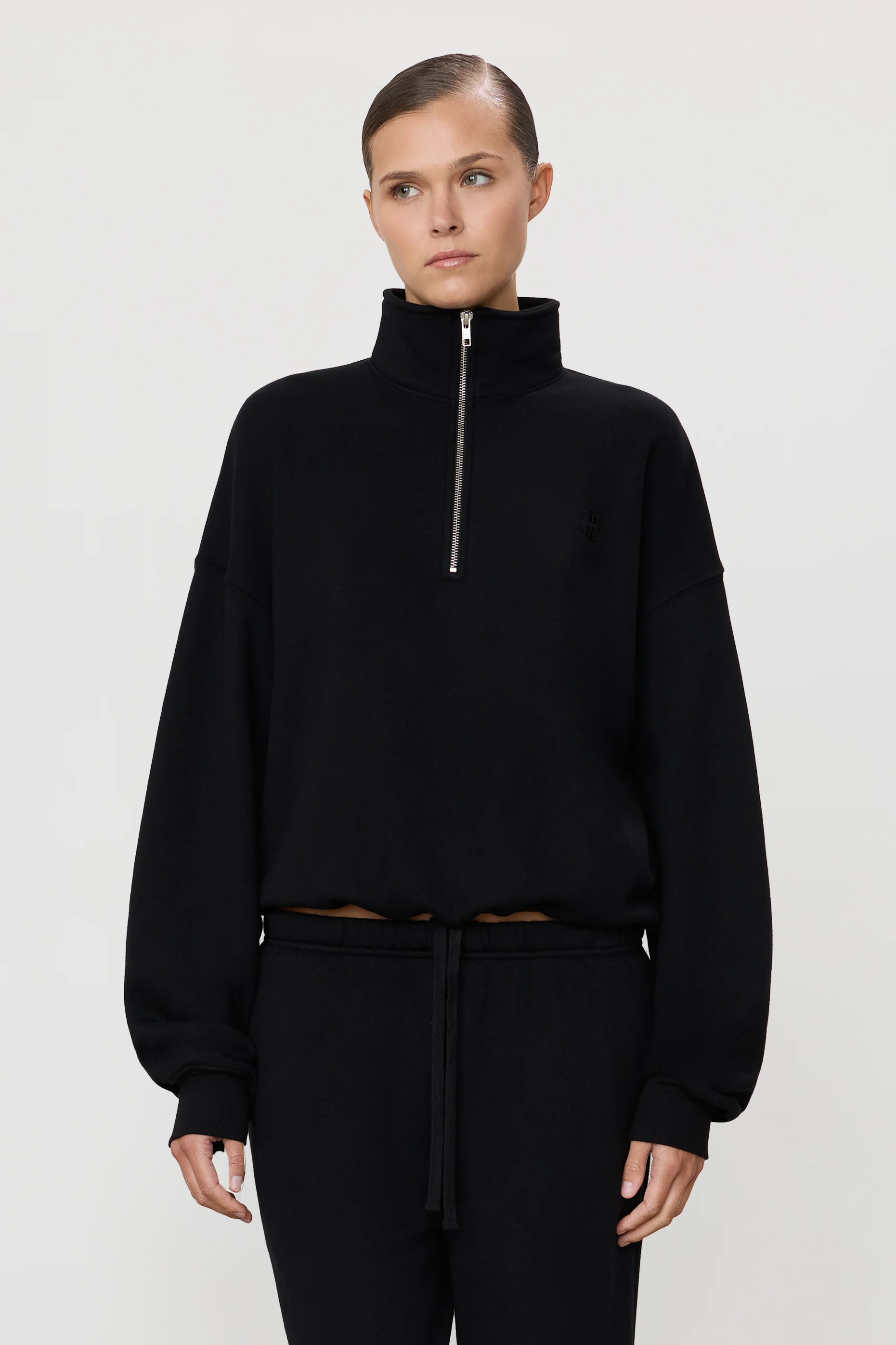 OVERSIZED HALF-ZIP SWEATSHIRT - Image 2