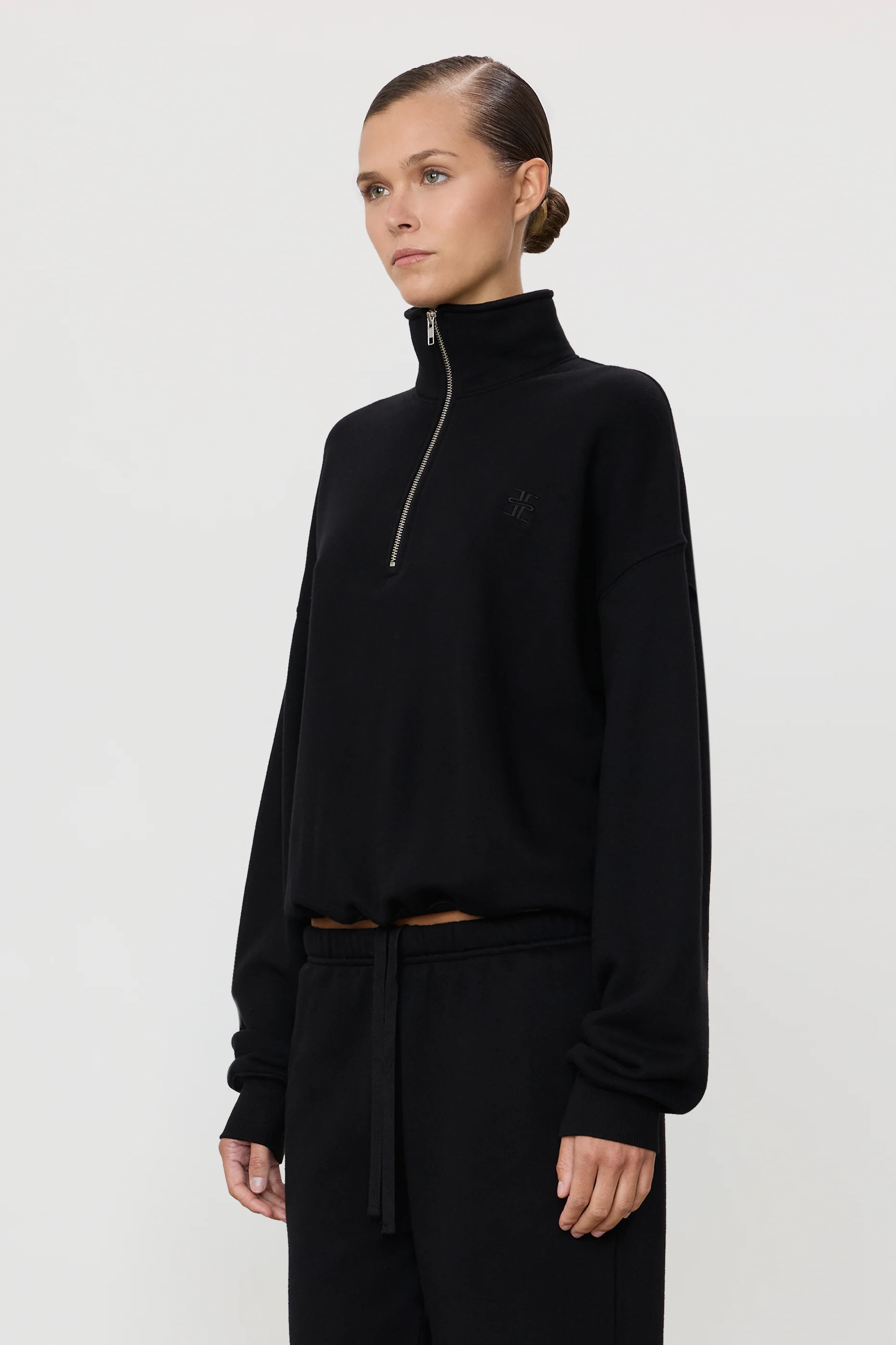 OVERSIZED HALF-ZIP SWEATSHIRT - Image 3