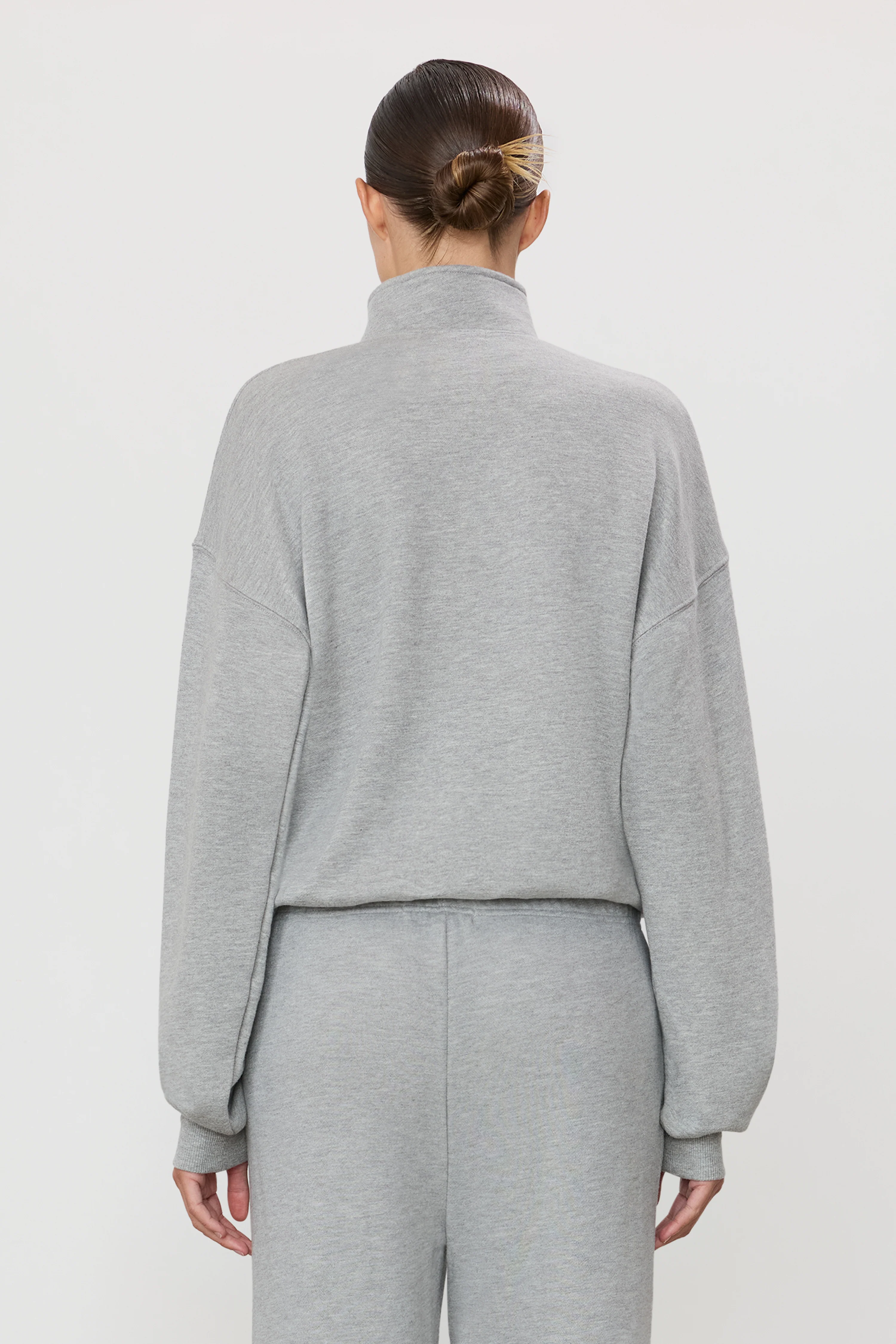 OVERSIZED HALF-ZIP SWEATSHIRT - Image 4