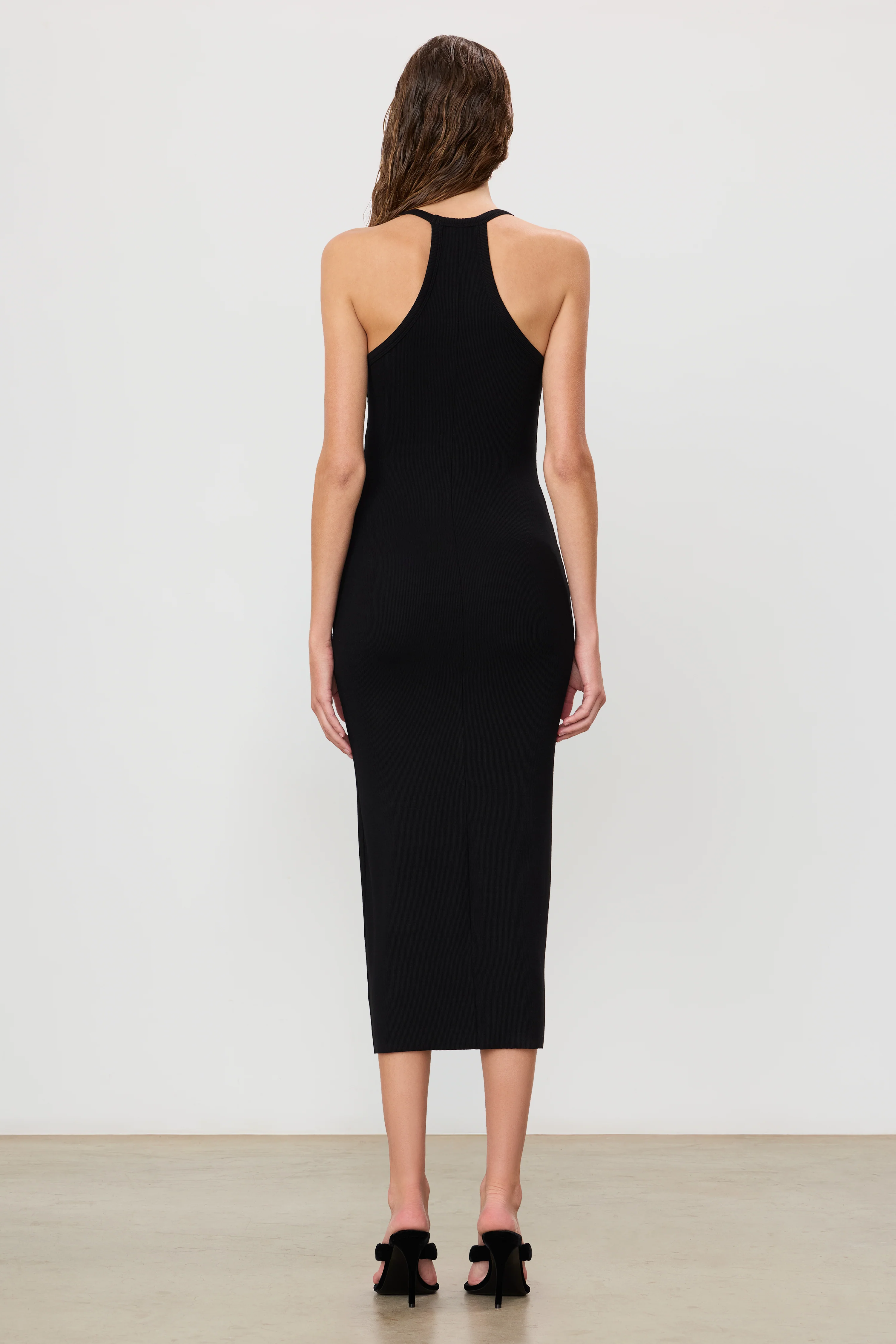 V-NECK RACERBACK MIDI DRESS - Image 4